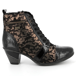 REMONTE D8797<br>Noir bronze Cuir lisse