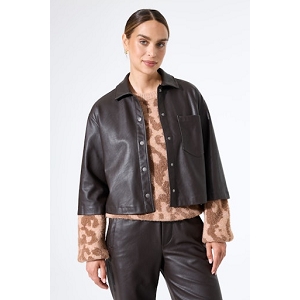  J50092<br>Marron Simili cuir 