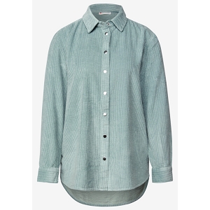 STREET ONE LTD QR CORDUROY LONGBLOUSE<br>Bleu Velours