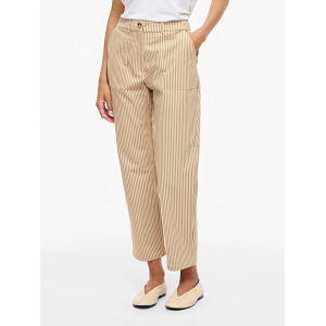 VILA VIREKKA HW STRAIGHT PANT  NOOS<br>Naturel