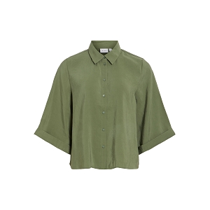 VILA VIHULA 34 SHIRT  NOOS<br>Kaki
