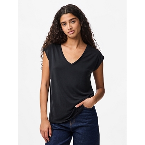 PIECES PCKAMALA TEE JRS NOOS BC<br>Noir