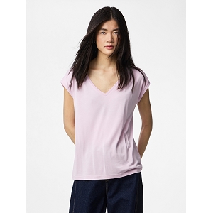 PIECES PCKAMALA TEE JRS NOOS BC<br>Rose clair