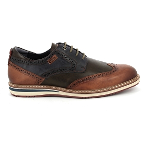 PIKOLINOS AVILA<br>Marron marine Cuir lisse