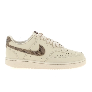 NIKE COURT VISION LOW NEXT NATURE<br>Blanc multi Cuir synthétique