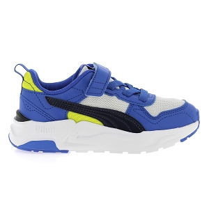 PUMA PS TRINITY LITE<br>Bleu jaune Toile Mesh