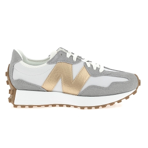 NEW BALANCE 327<br>Gris or Croute de cuir