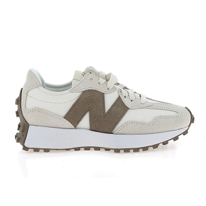 NEW BALANCE 327<br>Beige marron Croute de cuir