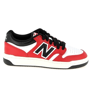 Le carre de la mode New balance garcon 480 rouge multi cuir synthetique chaussures