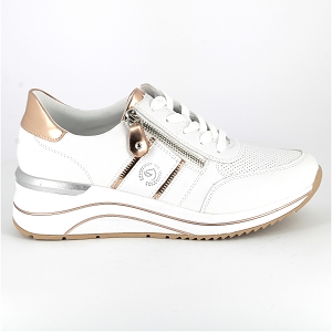 REMONTE D0T04<br>Blanc cuivre Cuir lisse