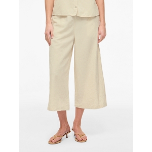 VILA VIPRISILLA HW CULOTTE PANTSVOLR<br>Beige Lin