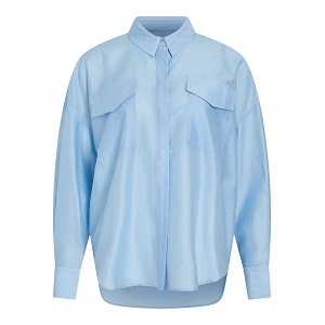 ROUGE EDIT ROUALININE LS OVESIZED SHIRT<br>Bleu ciel