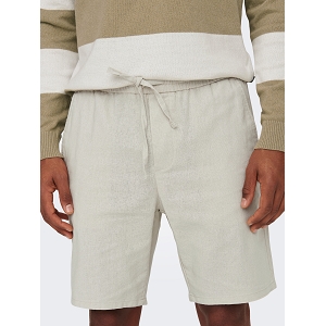 ONLY AND SONS ONSLINUS 0007 COT LIN SHORTS NOOS<br>Beige Lin