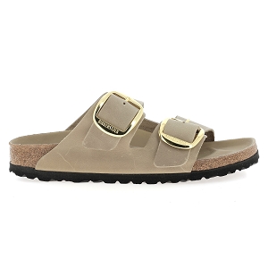 BIRKENSTOCK ARIZONA OILED LEATHER<br>Taupe Cuir gras