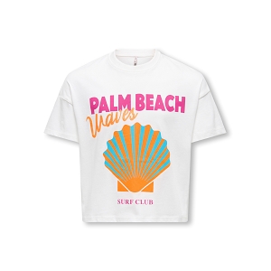 ONLY KIDS  NAME IT KOGANNA WAVES LIFE SS TEE FR JRS<br>Blanc multi