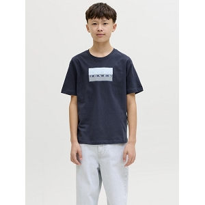 JACK AND JONES KIDS JCOFUSION DOTS PRINT TEE SS CN SN JNR<br>Marine