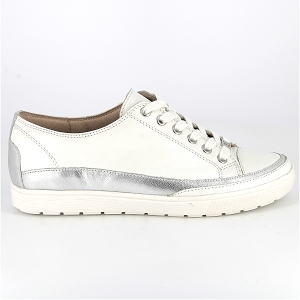 CAPRICE 23654<br>Blanc argent Cuir lisse
