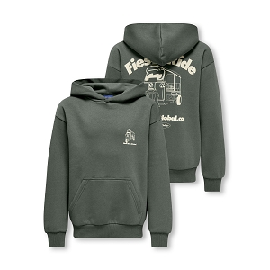  OSJCERES TUKTUK RLX PRINT HOOD SWT<br>Kaki  Inscription