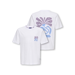 ONLY AND SONS KIDS OSJMEMPHIS LIFE RLX SS JRS<br>Blanc multi