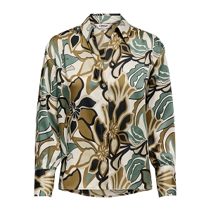 ONLY PALMA LS SHIRT WVN<br>Beige marron