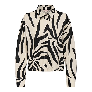 ONLY SAKURA LS REG SHIRT WVN<br>Beige noir