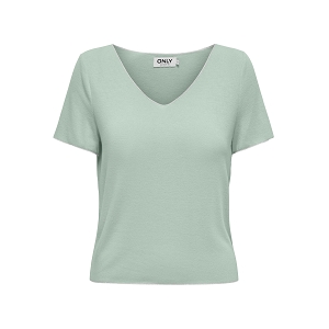 ONLY HANNA SS VNECK CS JRS<br>Vert clair