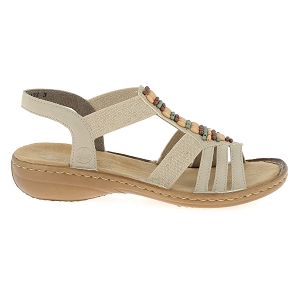 RIEKER 60851<br>Beige multi Cuir synthétique