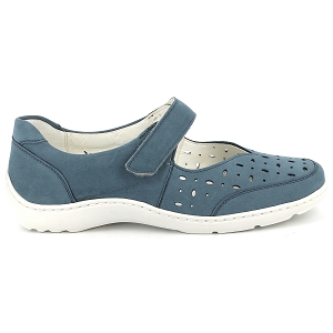 WALDLÄUFER HENNI<br>Bleu Cuir lisse