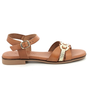 EVA FRUTOS 3049<br>Marron or Cuir lisse