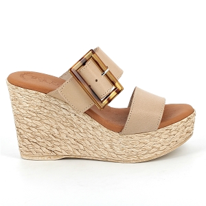 EVA FRUTOS 1941<br>Beige Cuir lisse