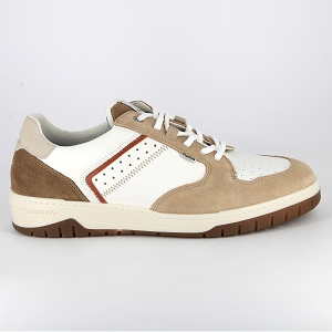 FLUCHOS F1954<br>Blanc marron Cuir lisse