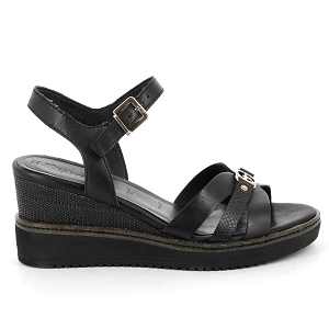 TAMARIS 28010<br>Noir Cuir lisse