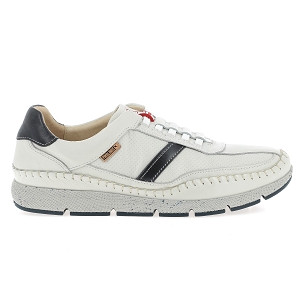 PIKOLINOS FUENCARRAL<br>Blanc bleu Cuir lisse