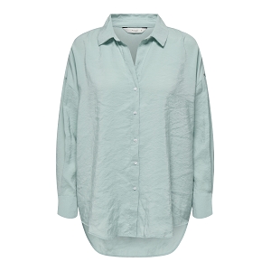 ONLY CARMAKOMA CARZAZIMA LS LOOSE SHIRT WVN NOOS<br>Bleu ciel