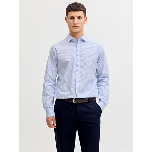 JACK AND JONES JPRBLABLACKPOOL PRINT LS SHIRT SN<br>Bleu multi