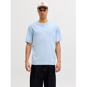 JACK AND JONES JORNORREBRO EMB TEE SS CREW NECK NOOS<br>Bleu ciel