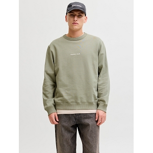  JORNORREBRO EMB SWEAT CREW NOOS<br>Kaki  