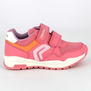 GEOX J PAVEL FILLE<br>Rose multi Toile Mesh