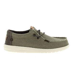 DUDE WALLY BRAIDED<br>Kaki multi Toile Canvas