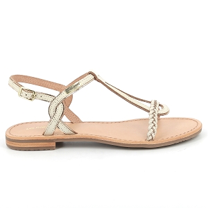 LES TROPEZIENNES HAPPY<br>Blanc Cuir tressé