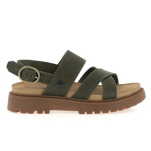 TIMBERLAND CLAIREMONT WAY CROSS STRAP<br>Kaki Cuir gras