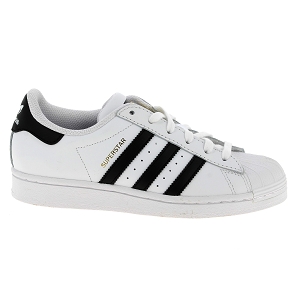  SUPERSTAR J<br>Blanc noir Cuir synthétique 