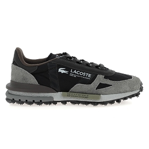 LACOSTE ELITE ACTIVE<br>Noir gris Toile Nylon