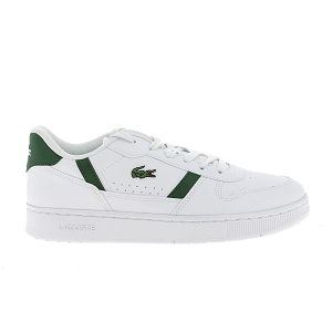 LACOSTE TCLIP SET<br>Blanc vert Cuir synthétique