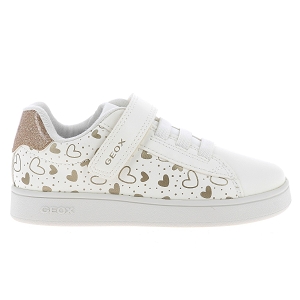 GEOX B ECLYPER GIRL<br>Blanc or Cuir synthétique
