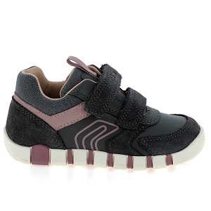 GEOX B IUPIDOO GIRL<br>Gris rose Cuir synthétique