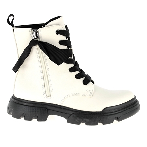 GEOX J JUNETTE GIRL<br>Blanc Cuir synthétique