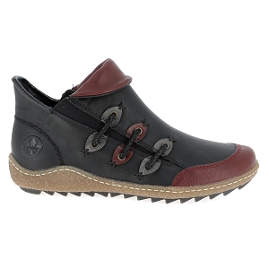 RIEKER Z7582<br>Noir multi Cuir synthétique
