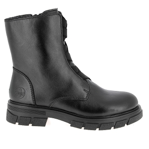 RIEKER Z9179<br>Noir Cuir lisse