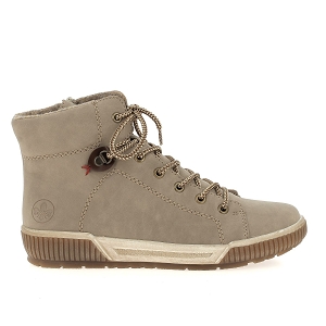 RIEKER N0730<br>Beige Cuir synthétique